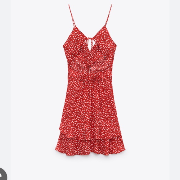 Zara Dresses Zara Draped Floral Dress Poshmark